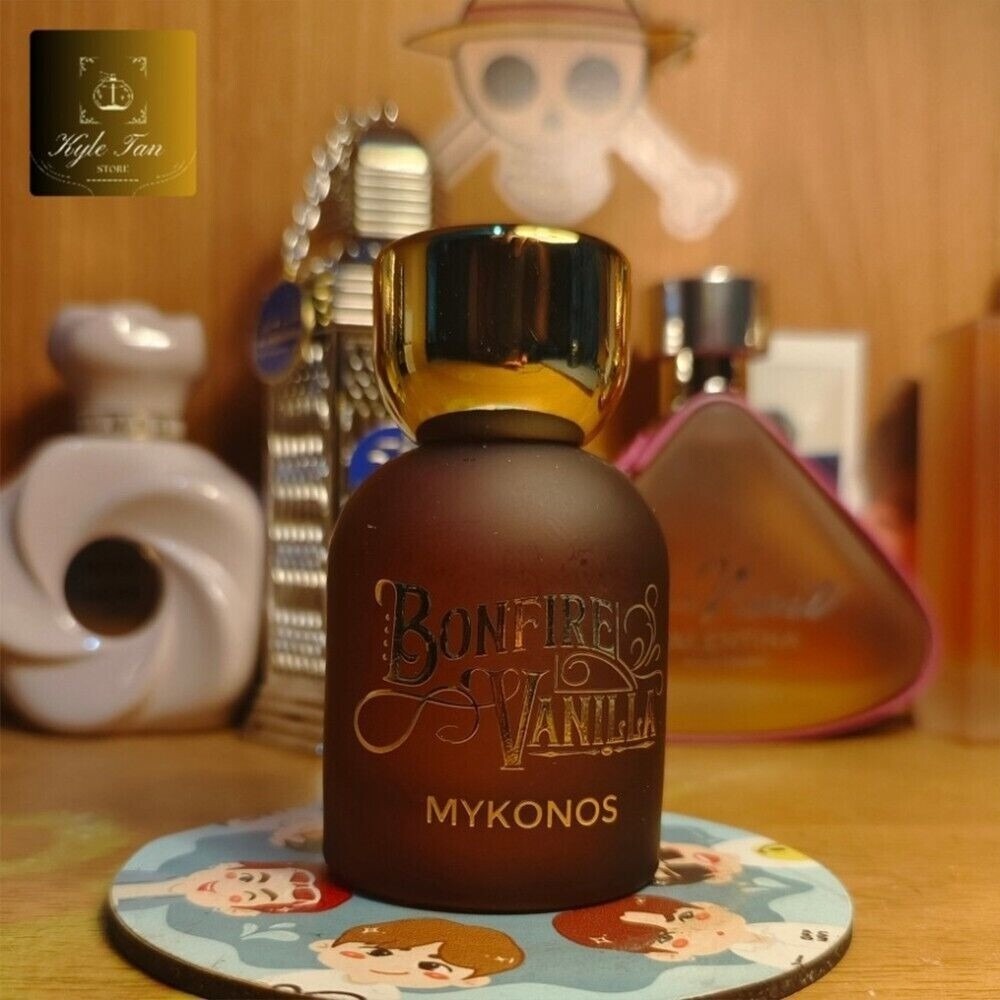 MYKONOS Bonfire Vanilla Eau de Parfum 50ml Sweet Vanilla Amber Fragrance