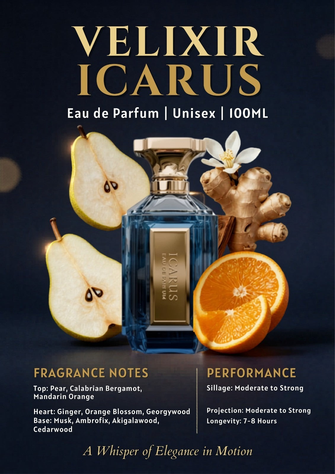 Velixir Icarus Eau de Parfum for Unisex 100 ml